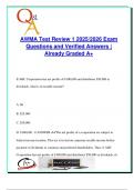 AWMA Test Review 1 &ndash; Accredited Wealth Management Advisor &vert; 2025&sol;2026 &vert; 50&plus; Verified Questions & Answers &vert; Investment Planning&comma; Risk Tolerance&comma; Tax Strategies&comma; Retirement Vehicles