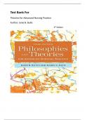 Test Bank For Philosophies and Theories for Advanced Nursing Practice&comma; 3rd Edition by Janie B&period; Butts & Karen L&period; Rich&period; All Chapters 1-26&period;