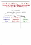 NUR 445 - AHA ACLS Strategies and Cardiac Rhythm Overview for Exam 1 with Complete Solutions 100&percnt; Correct &vert; Graded A&plus; &vert; 2025-2026 Update
