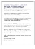 LSUS MBA 776 Exam 1 &lpar;Ch&period; 1-4&rpar; 2025 EXAM QUESTIONS AND VERIFIED SOLUTIONS &vert;ELABORATED &DETAILED ANSWERS&excl;&excl;