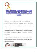 DPR Laws & Regulations Exam &ndash; 100&plus; Solved Questions on Pesticide Use&comma; Licensing&comma; Safety&comma; Permits & Environmental Rules &ndash; California 2025&sol;2026