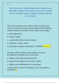 NSG 3450 Exam 4 Mental Health Galen College Newest  2025&sol;2026 Complete 100 Questions And Correct Detailed  Answers &lpar;Verified Answers&rpar; &vert;Already Graded A&plus;&vert;&vert;Brand  New Version&excl;&excl;