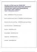 Georgia certified operator EXAM 2025 COMPREHENSIVE EXAM QUESTIONS &vert;&vert;RECENTLY TESTING REAL EXAM QUESTIONS&vert;VERIFIED SOLUTIONS &lpar;100&percnt; CORRECT&rpar;