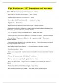 FMC final exam &vert;137 Questions and Answers