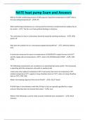 NATE heat pump Exam and Answers