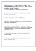 RCFE Component 2 Interview EXAM QUESTIONS COMPREHENSIVE questions answered&comma; 2025 verified graded A&plus; already passed&excl;