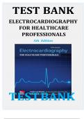 TEST BANK FOR  ELECTROCARDIOGRAPHY  FOR  HEALTHCARE  PROFESSIONALS 5th Edition