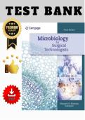 Test Bank - Microbiology for Surgical Technologists 3rd Edition by Margaret Rodriguez &vert; &vert;All Chapters &vert;&vert; 2025 version&vert;