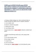 USPS 943 LATEST EXAM 2025 WITH MULTIPLE CHOICE OF QUESTIONS AND DETAILED CORRECT ANSWERS ALREADY GRADED A&plus; AND 100&percnt; GUARANTEE PASS &lpar;BRAND NEW&excl;&excl;&excl;&excl;&excl;&rpar;