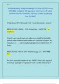 Florida Roofing Trade Knowledge Test Prep &lpar;GCS&rpar; Newest  2025&sol;2026 Complete 100 Questions And Correct Detailed  Answers &lpar;Verified Answers&rpar; &vert;Already Graded A&plus;&vert;&vert;Brand  New Version&excl;&excl;