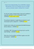 Trade & Knowledge Roofing Newest 2025&sol;2026 Complete  100 Questions And Correct Detailed Answers &lpar;Verified  Answers&rpar; &vert;Already Graded A&plus;&vert;&vert;Brand New Version&excl;&excl; 