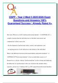OSPP Year 2 Module 5 Exam 2025&sol;2026 &ndash; 100&plus; Verified Questions & Answers &vert; Professional Identity&comma; Emotional Intelligence&comma; Self-Concept&comma; Reflective Practice & Osteopathic Values