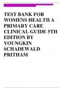 TEST BANK&colon; Womens Health A Primary Care Clinical Guide 6th Edition Youngkin Schadewald Pritham&period; All Chapters 1-26&period; Questions And Answers