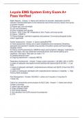 Loyola EMS System Entry Exam A&plus; Pass Verified
