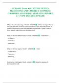NUR 445&colon; Exam 4 &lpar;&num;1 STUDY GUIDE&rpar; QUESTIONS AND CORRECT ANSWERS &lpar;VERIFIED ANSWERS&rpar; &vert; ALREADY GRADED A&plus; &vert; NEW 2025-2026 UPDATE