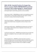 WGU-&lpar;D169&rpar;- Essential Practices for Supporting Diverse Learners EXAM COMPREHENSIVE questions answered&comma; 2025 verified graded A&plus; already passed&excl;