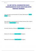 CA ARF INITIAL EXAMINATION QUIZ &vert; COMPREHENSIVE EXAM QUESTIONS WITH VERIFIED ANSWERS