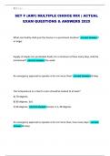 SET F &lpar;ARF&rpar; MULTIPLE CHOICE MIX &vert; ACTUAL EXAM QUESTIONS & ANSWERS 2025