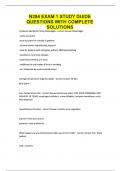 N294 EXAM 1 STUDY GUIDE QUESTIONS WITH COMPLETE SOLUTIONS