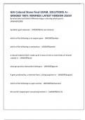 GIA Colored Stone Final EXAM&comma; SOLUTIONS A&plus; GRADED 100&percnt; VERIFIED&rpar; LATEST VERSION 2025&excl;&excl;