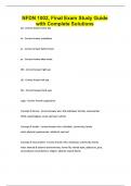 NFDN 1002&comma; Final Exam Study Guide with Complete Solutions
