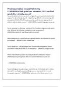 Prophecy medical surgical-telemetry COMPREHENSIVE questions answered&comma; 2025 verified graded A&plus; already passed&excl;