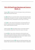 NSG 120 EXAM PACK WITH COMPLETE SOLUTIONS 