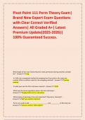 Pivot Point 111 Perm Theory Exam&vert; Brand New Expert Exam Questions with Clear Correct Verified Answers&vert; All Graded A&plus;&vert; Latest Premium Update&lpar;2025-2026&rpar;&vert; 100&percnt; Guaranteed Success&period;
