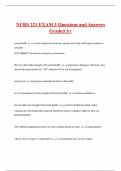 NURS 221 EXAM 3 Questions and Answers  Graded A&plus; 