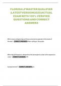  Florida LP Gas Master Qualifier Exam Study Guide &lpar;2025&rpar;