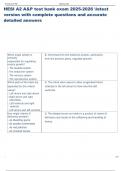 Exam &lpar;elaborations&rpar; HESI A2 A&P   