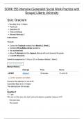 SOWK 555 intensive &lpar;Generalist Social Work Practice with Groups&rpar; Liberty University