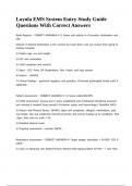 Loyola EMS System Entry Study Guide Questions With Correct Answers&period;