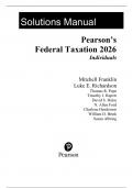 Solution Manual For Pearson's Federal Taxation 2026 Individuals&comma; 39th Edition by Mitchell Franklin Luke E&period; Richardson Chapter 1-18