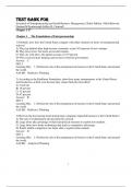 Test Bank For Essentials of Entrepreneurship and Small Business Management&comma; Global Edition&comma; 10th edition Norman M Scarborough Jeffrey R&period; Cornwall Chapter 1-17