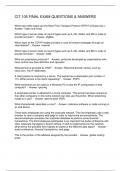 CIT 105 FINAL EXAM QUESTIONS & ANSWERS