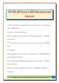 NUTR 430 Exam 2 2025 Questions and Answers