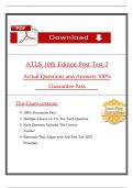 ATLS&reg; 10th Edition Post Test 1&ndash;4 &lpar;Verified Questions & Correct Answers&rpar; &ndash; Comprehensive Trauma Life Support Exam Preparation PDF