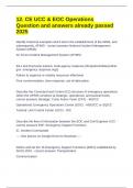12&period; CE UCC & EOC Operations Question and answers already passed 2025