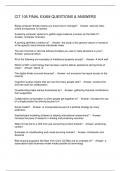 CIT 105 FINAL EXAM QUESTIONS & ANSWERS