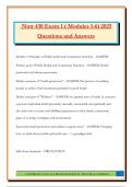 Nutr 430 Bundled Exams 2025&sol;2026 &vert;Questions and Answers &vert;100&percnt; Pass&vert; Current Update