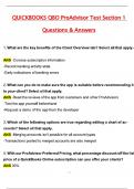QUICKBOOKS QBO ProAdvisor Test Section 1 &lpar;Latest 2025 &sol; 2026 Update&rpar; Questions & Correct Answers &lpar;100&percnt; Correct Verified Answers&rpar; Already Graded A&plus;