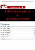 LETRS Unit 7 Session 1 &ndash; Complete Posttest with Verified Correct Answers &vert; Instant PDF Download