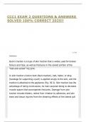 CCC1 EXAM 2 QUESTIONS & ANSWERS SOLVED 100&percnt; CORRECT 2025&excl;&excl;