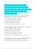 RN Comprehensive Predictor EXAM   QUESTIONS  ACCURATE AND VERIFIED  ACTUAL EXAM QUESTIONS WITH DETAILED  ANSWERS FOR GUARANTEED PASS &vert;  ALREADY GRADED A 