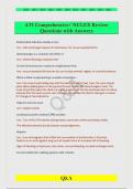 ATI Comprehensive&sol; NCLEX Review  Questions with Answers