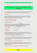 ATI for exam 1 Maternal Questions with  Answers