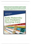 COMPLETE TEST BANK FOR SAFE MATERNITY & PEDIATRIC NURSING CARE THIRD EDITION BY LUANNE LINNARD-PALMER&comma; ALL CHAPTERS &lpar;1- 38&rpar; COVERED&vert;&vert;LATEST EDITION WITH ANSWERS AND DETAILED EXPLANATION&vert; GRADED A&plus; &lpar;With Answer Section In Every Chapter&rpar;