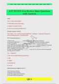 ATI NCLEX Live Review Sheet Questions  with Answers