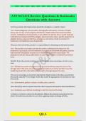 ATI NCLEX Review Questions & Rationales  Questions with Answers
